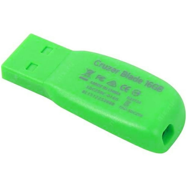 PENDRIVE SANDISK 16GB USB 2.0 CRUZER BLADE VERDE