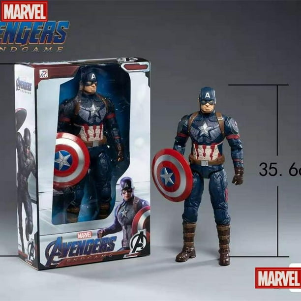 Figuras de acción de los vengadores de Marvel para niños, muñecos de héroes  de los Vengadores MK85 de 35,6 cm, Iron Man, Spiderman, Capitán América