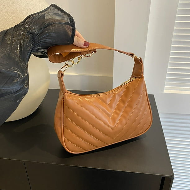 Bolso de mano de moda para mujer, elegante bolso de mano con decoración de  cadena Formal, monederos Likrtyny