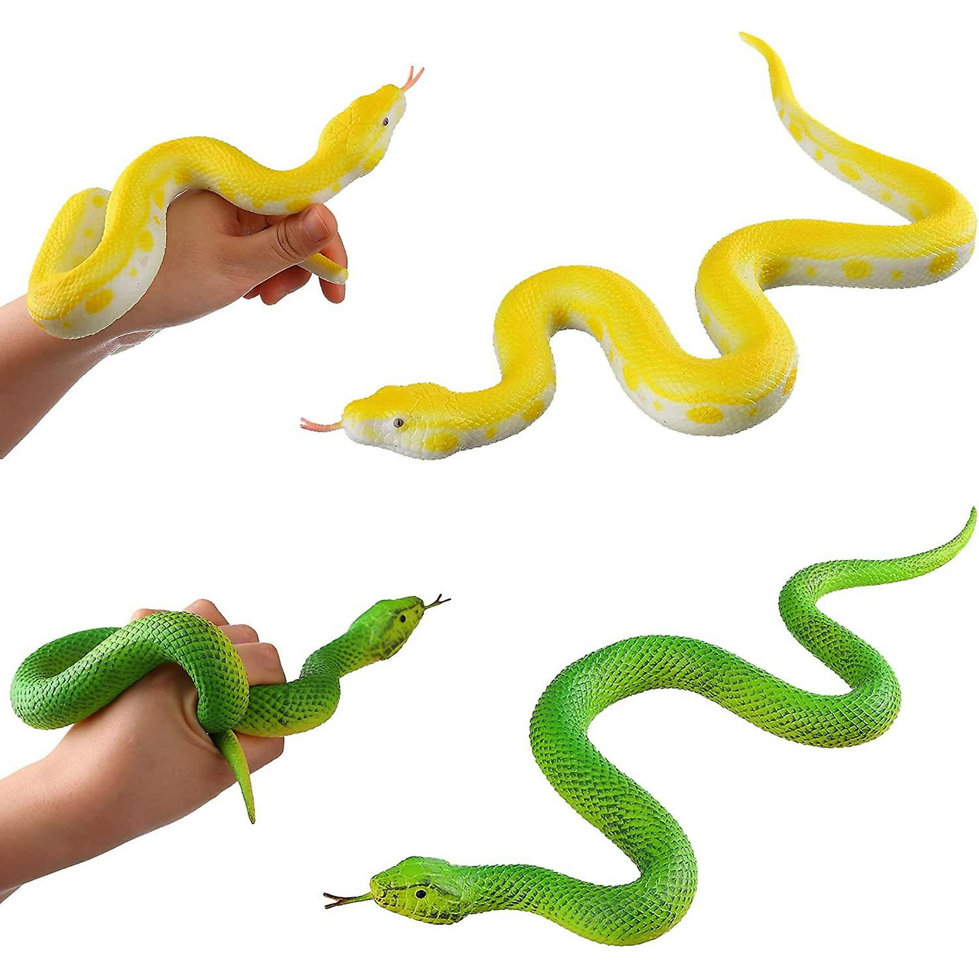 Serpiente, juguete elástico de Deluxebase. Réplicas de animales súper  elásticas que se sienten reales, ideales para niños