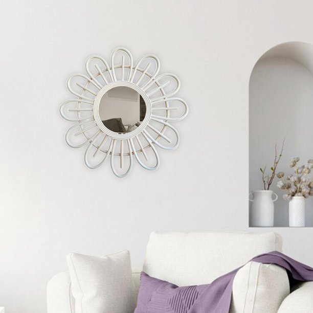 Nordic pared redonda colgante espejo tocador de oro Espejos de maquillaje  decoración del dormitorio del baño - S Sunnimix grandes espejos para  dormitorio