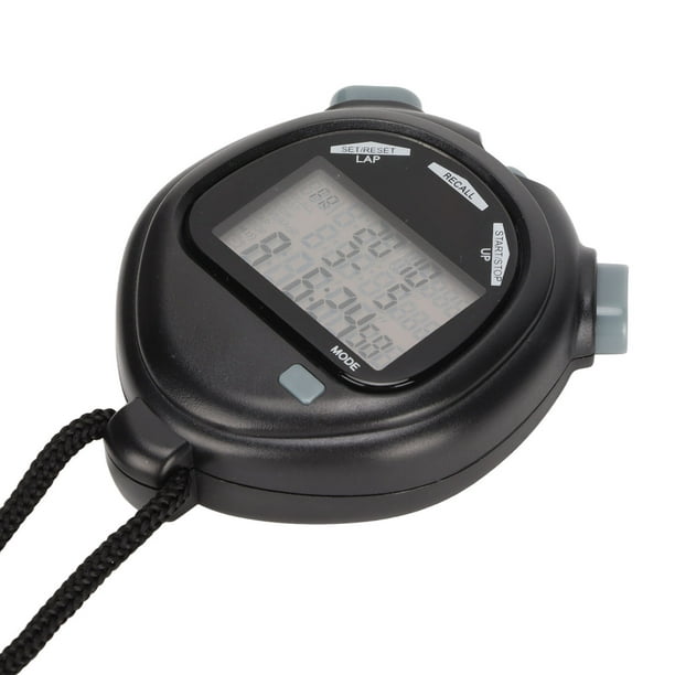 Cronómetro profesional para deportes Cronómetro de 100 vueltas, cronómetro  deportivo digital con temporizador de cuenta regresiva, memoria de 100