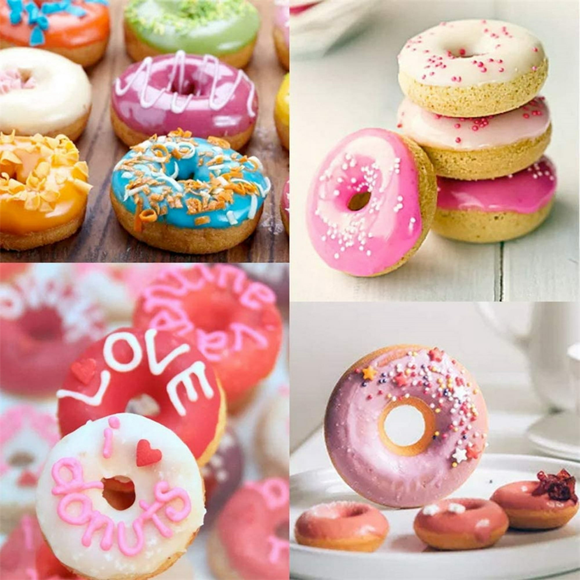 Molde Silicona Muffin Donas Donuts Rosquillas Reposteria Color Violeta