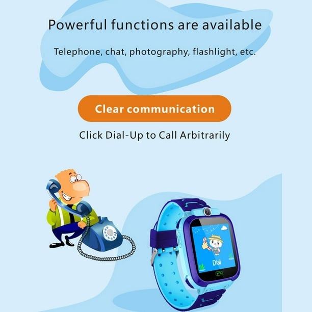 Reloj de teléfono inteligente para niños con ranura para tarjeta SIM de  1,44 pulgadas