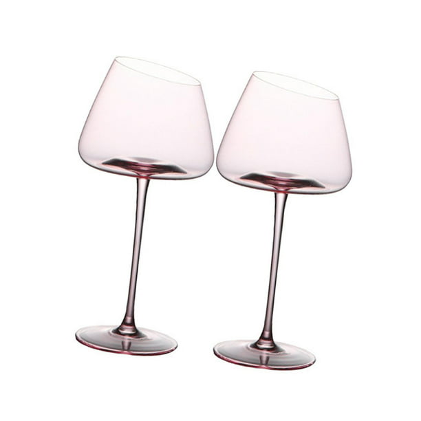 Copa champagne vidrio soplado flor rosa, Cristalerías