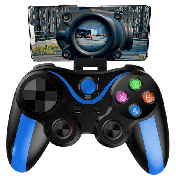 Controlador de joystick inalámbrico para juegos, Gamepad inalámbrico,  Control de juegos Manija de joystick portátil para juegos para Android IOS, PS3  PC Smartphone Bluetooth Gamepad Joystick Zhivalor 2033301-2