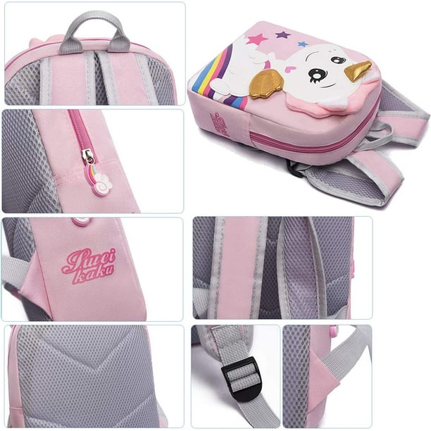 Mochila para niños, mochila escolar para guardería, mochila escolar para  niñas, mochila bonita para niños, mochila para preescolar, guardería,  mochila rosa con unicornio JAMW Sencillez