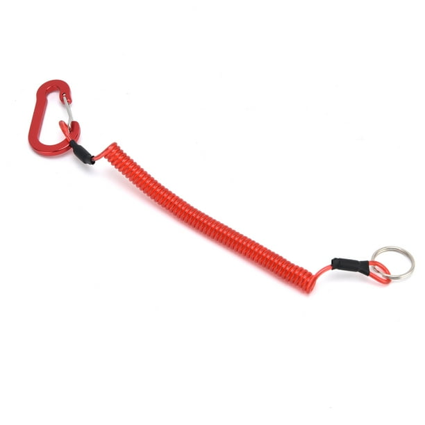 Fishing Coiled Accessories, Fishing Spring Lanyard Retractable Fishing  Lanyards Fishing Tool 1.3m/4.3ft For Workshop For Home ANGGREK Rojo