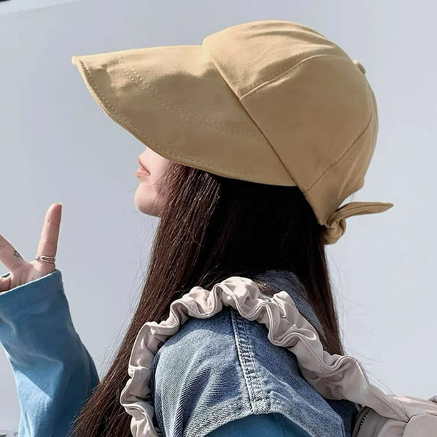 Sombrero para Gorras Protección Mujeres Cola Visera Sombrero para diario  Hugo Sombrero de sol para mujer