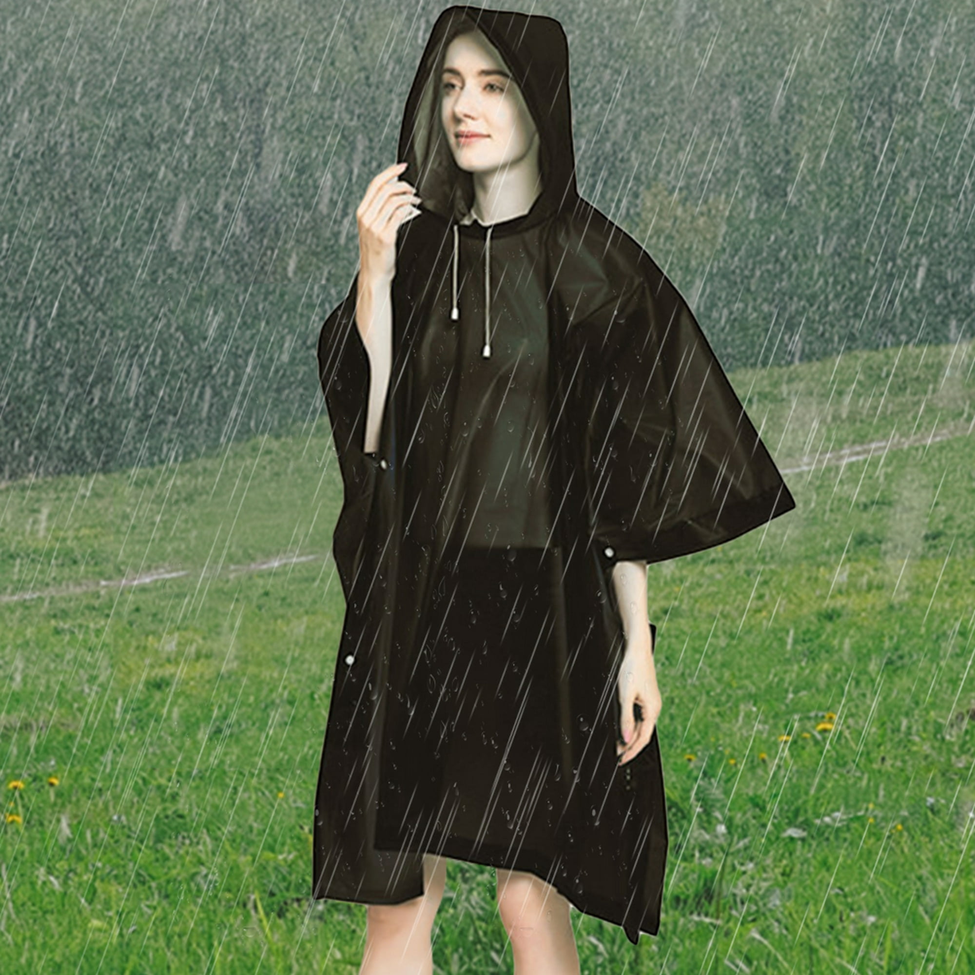 Poncho de lluvia a la moda para adultos, poncho impermeable ligero para  mujer, ropa impermeable para viajes al aire libre, senderismo