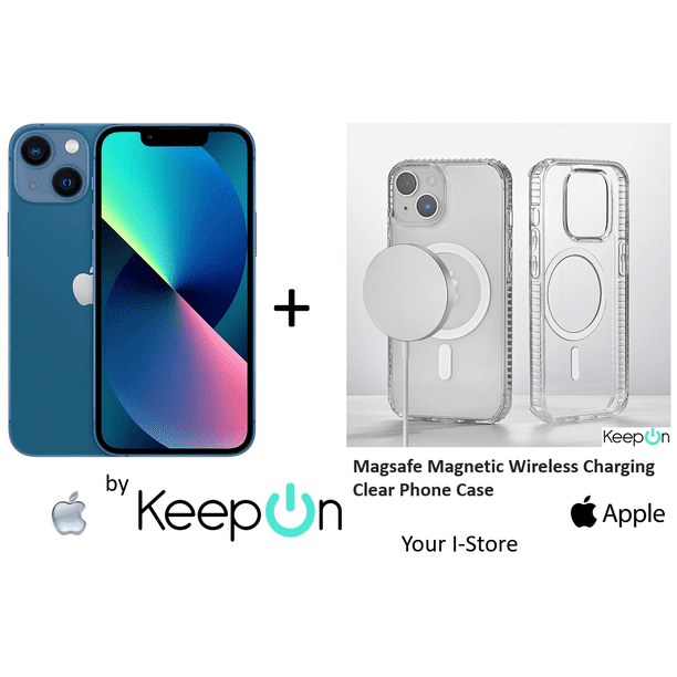 Apple iPhone 13 MINI 128 (Incluye Funda Transparente Magsafe y Protector de  Pantalla KeepOn ) BLUE A Apple REACONDICIONADO