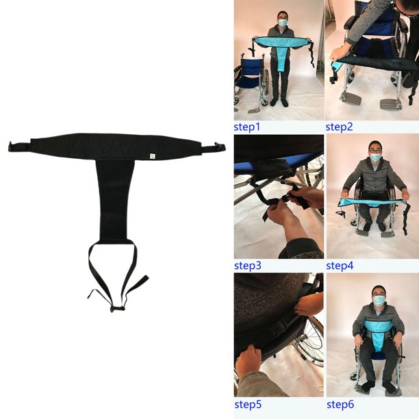 Arnés para silla de ruedas Restricción Cinturón de regazo de seguridad  transpirables para pacientes no Lado inferior shamjiam Cinturón de  seguridad para silla de ruedas