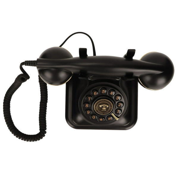 Teléfono Fijo Vintage Con Cable, Disco Antiguo