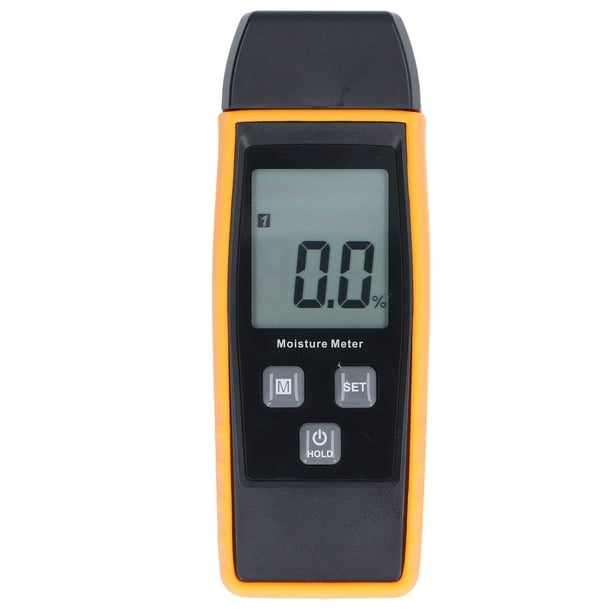 Medidor de humedad de madera – Detector digital de humedad – Detector de  humedad tipo Pin, detector de fugas de agua, medidor de humedad para  material