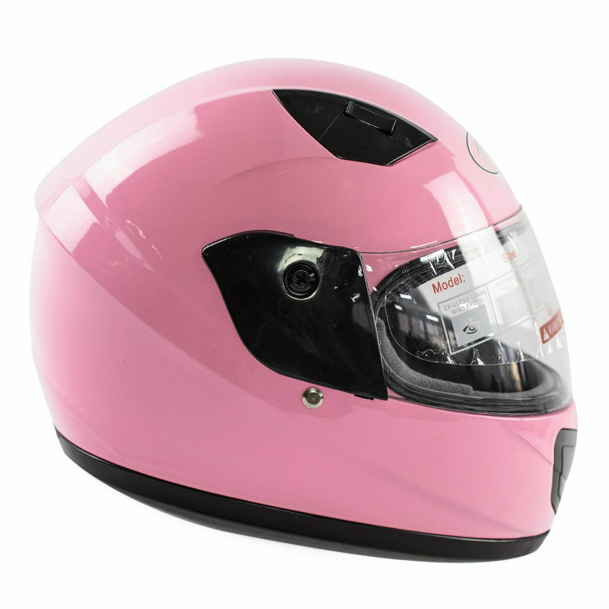 Casco de moto para niñas Aditas en rosa con visor START FG