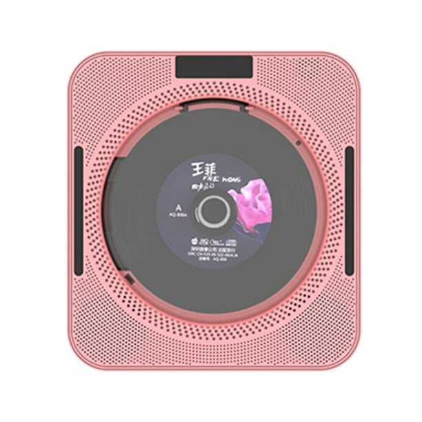 Reproductor de CD Irfora YHS-08C Reproductor de CD portátil Reproductor de  música de CD de montaje en pared Control remoto Bluetooth Radio FM Altavoz