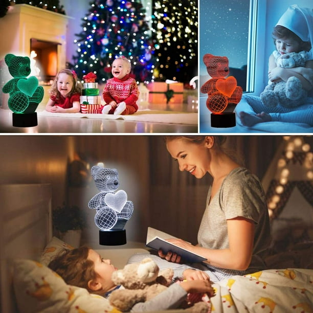 Lámpara de niña bailarina personalizada, lámpara de Navidad, regalos  personalizados, luz nocturna LED con animales, regalo de vacaciones,  decoración de dormitorio para niñas, regalo de bebé -  México