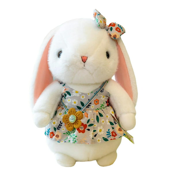 Conejos de Pascua de peluche Encantador animal de peluche Conejo abrazable  Muñeco de peluche para favores de fiesta Decoración Ornamento Regalo de  Blanco 32cm Baoblaze Conejo de peluche