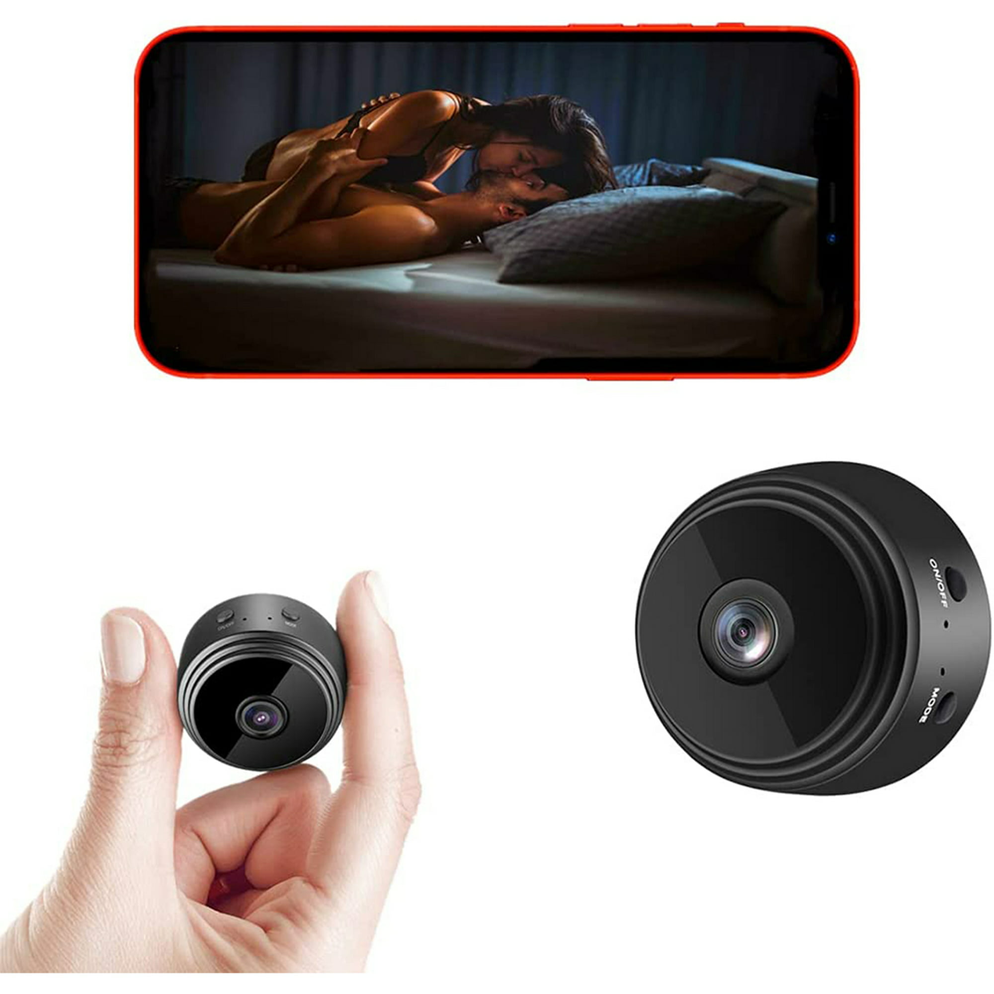 Mini cámara espía-cámara oculta-cámara WiFi inalámbrica-1080P HD Video y  cámara de audio-cámara de visión nocturna-cámara de detección de movimiento-cámara  oculta para niñera-soporte para tarjeta SD-cámara de vigilancia Full HD  Zhivalor HMKY003