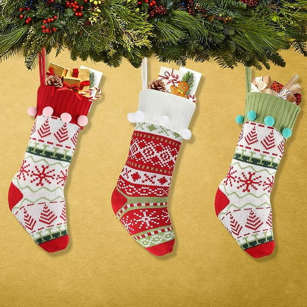 MQGMZ Mqgmzlemon Medias de Navidad con estampado de rayas amarillas, medias  de Navidad, decoración perfecta para árbol de Navidad para fiestas de Año