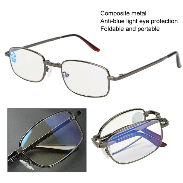 Gafas de lectura con bloqueo de luz azul, antifatiga, gafas