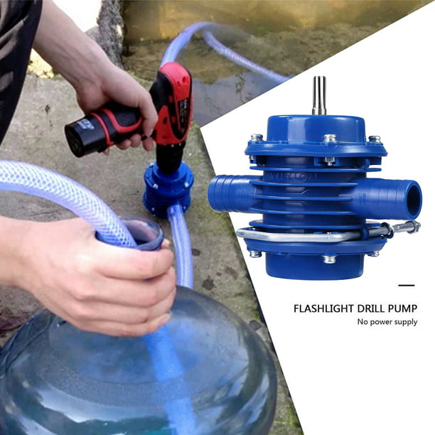 Mini bomba de taladro eléctrico Bomba de agua portátil con taladro manual  Diésel Fluido de aceite de agua Bombas de transferencia autocebantes de  mano
