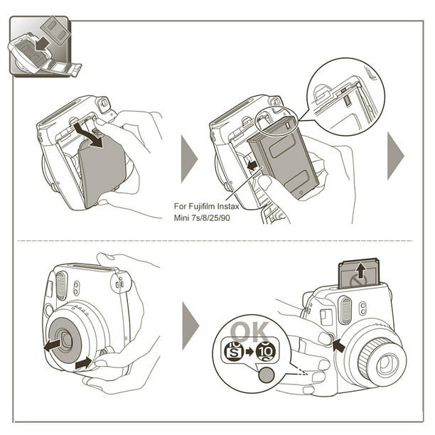 Fujifilm Instax Mini 20 hojas de película blanca Papel fotográfico Álbum de  instantáneas Impresión i Abanopi Película