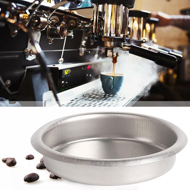 Portafiltro sin fondo de café de 51 mm pa cafetera , canasta de filtro de  taza de acero inoxidable, duradero en A Soledad portafiltro sin fondo