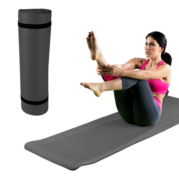 Tapete para Yoga Negro 61 x 181cm 5mm Espesor - Yoga Mat acolchado para  hacer ejercicio - Tapete Antiderrapante para Gimnasio Livingreen Tapete  para