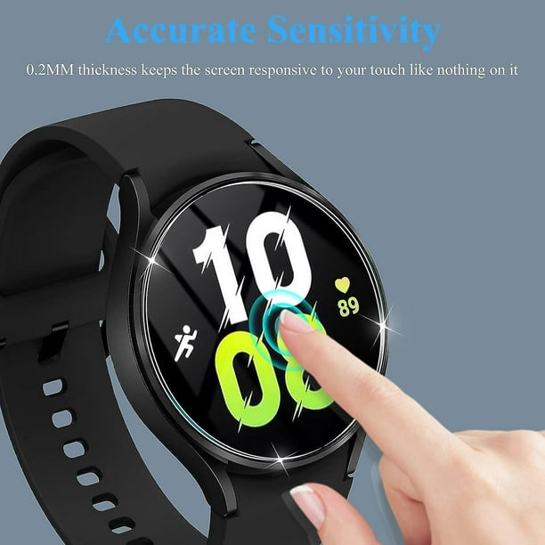 Protector de pantalla 100D para Samsung Galaxy Watch 6, cristal templado de  40mm, 44mm en galaxy