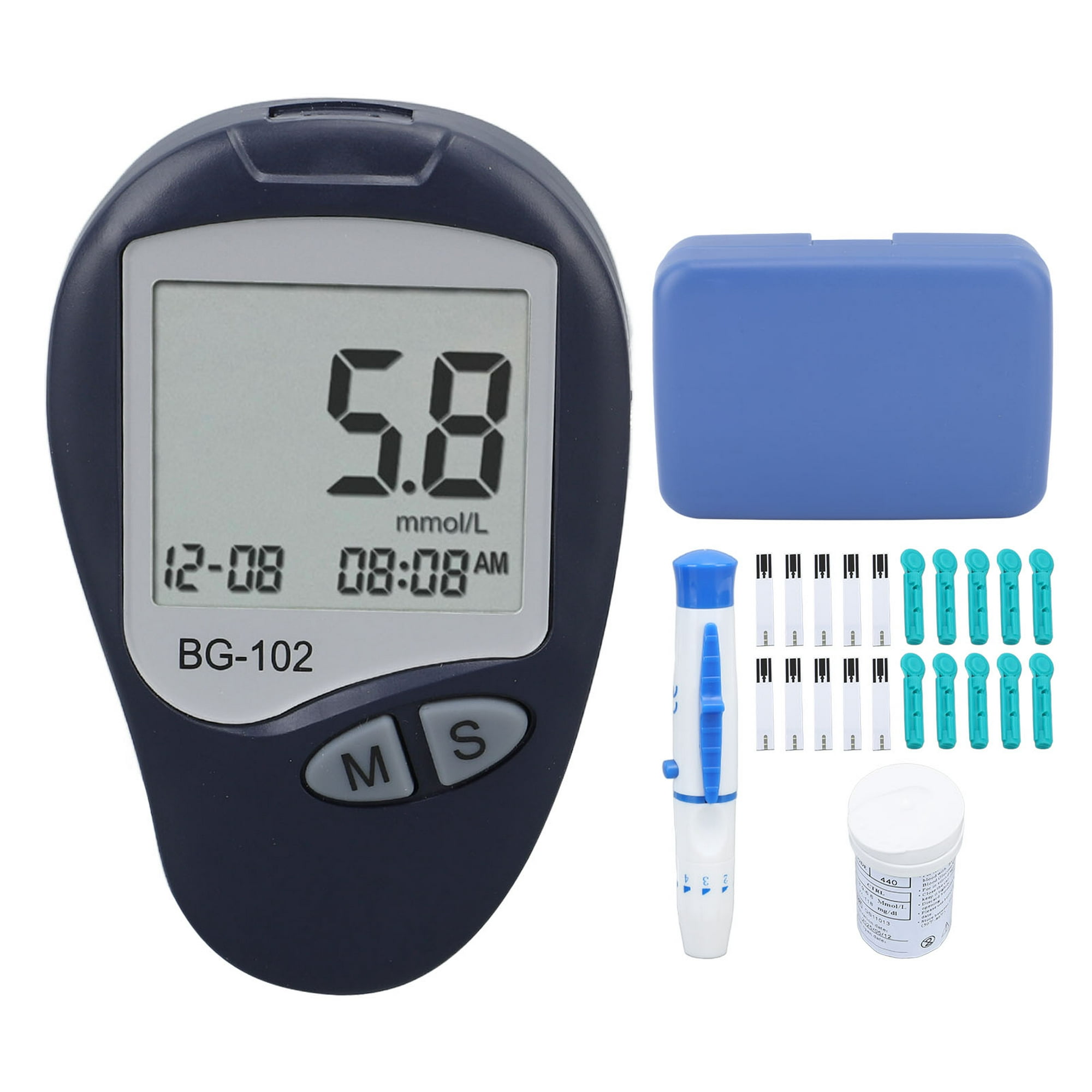 Kit de medidor de glucosa en sangre kit de prueba precisa de azúcar en  sangre para el hogar ANGGREK Otros