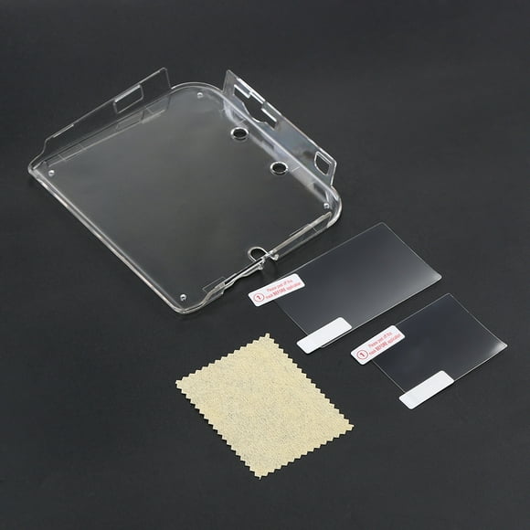 carcasa rígida de plástico transparente para nintendo 2ds  película