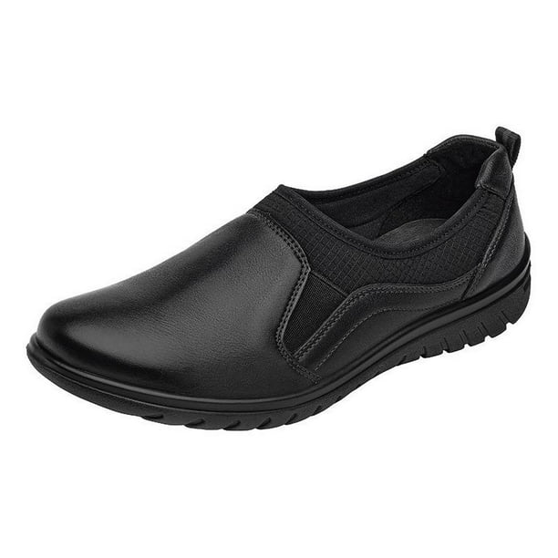Calzado Dama Mujer Zapato Flexi Auto Ajustable Piel Comodo negro Flexi 35301N | Walmart en