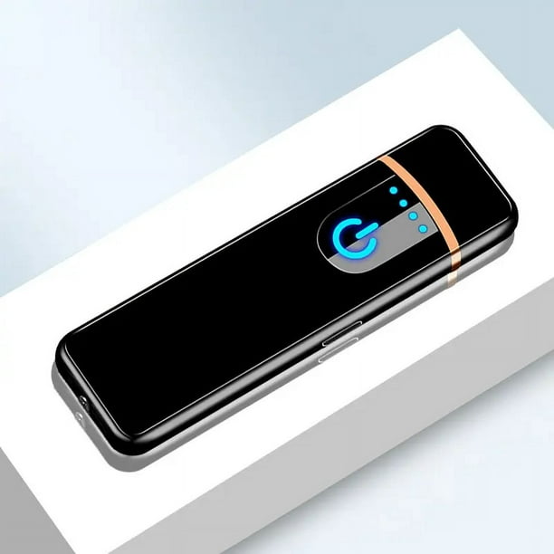 Encendedor electrónico, encendido por inducción de huellas dactilares,  encendedor USB con indicador de encendido