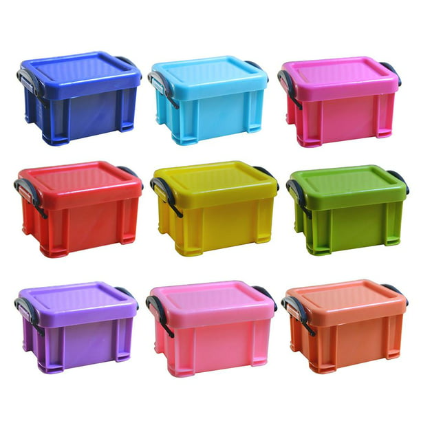 Mini caja de bloqueo Super lindo organizador de cajas de almacenamiento  para joyería rojo Sunnimix Cajas de bloqueo de almacenamiento mini