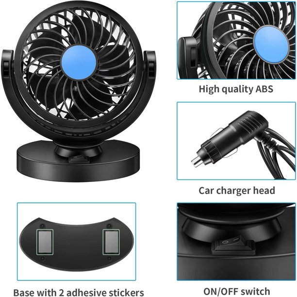 Aire Acondicionado Ventilador Portatil Para Carro Con Conexion 12V