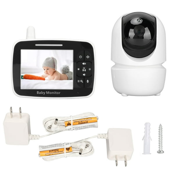 Monitor de bebé de 3,5 pulgadas, monitoreo multiángulo, intercomunicador de  2 vías, vista nocturna, pantalla HD TFT, Monitor de vídeo para bebé para