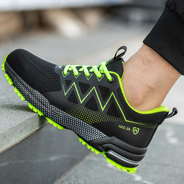 De Seguridad Zapatos de trabajo de para hombres con punta de acero antideslizante para deportes al aire libre (45 verde) Tmvgtek Para Estrenar | Walmart en línea