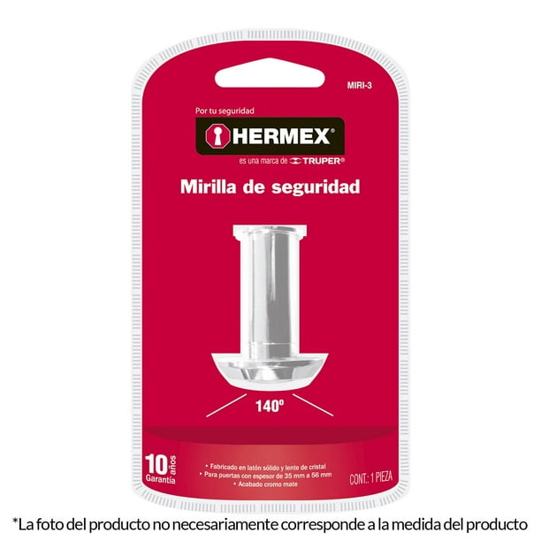 Ojo mágico Mirilla de seguridad Visor para puerta Dorado HERMEX HERMEX