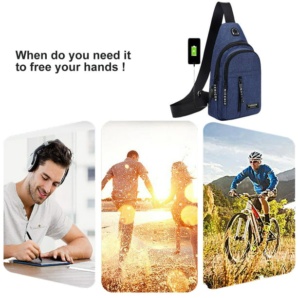 Bolsos de cintura informales para hombre, bolso de mensajero diario ligero,  accesorios para deportes al aire libre FLhrweasw Nuevo