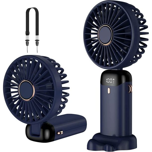 Ventilador de mano portátil, pequeño ventilador personal recargable por  USB, funciona con pilas, con tanque de agua de 0.7 fl oz, ventilador de