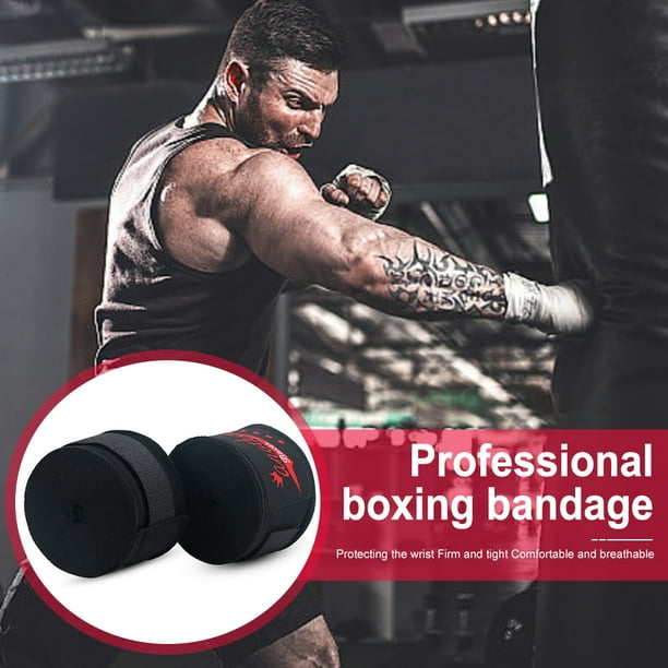Guantes de vendaje de 3/5M, guantes de boxeo elásticos, transpirables para  entrenamiento físico de boxeo