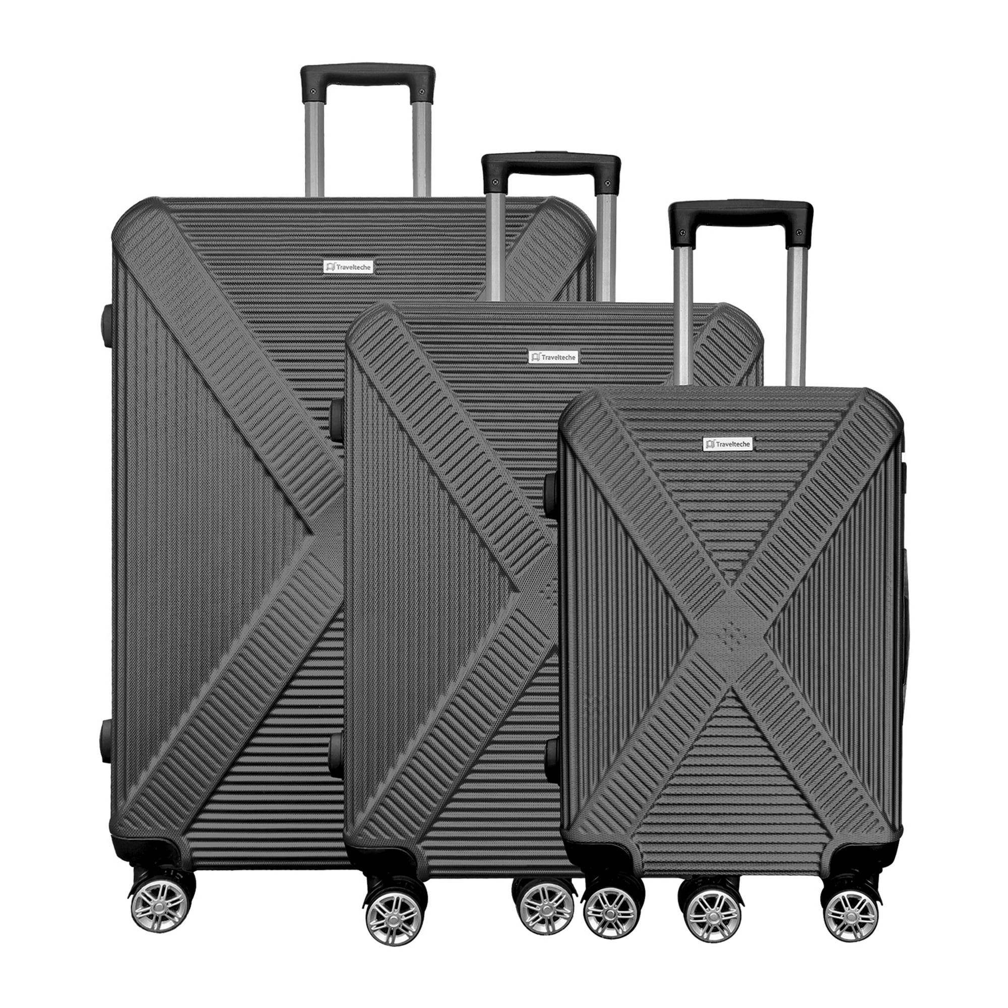 TectakeSet de 3 maletas trolley rígidas - maletas de viaje carcasa dura,  pack de maletas