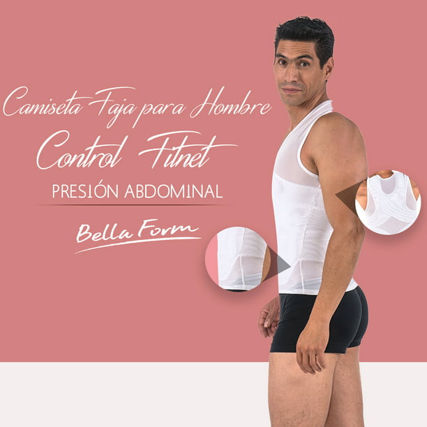 Camiseta faja para hombre Control Fitnet talla M Bella Form