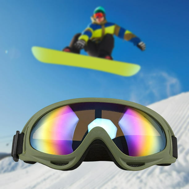 Gafas de esquí para nieve de invierno, lentes antiniebla, UV, Snowboard,  moto de 