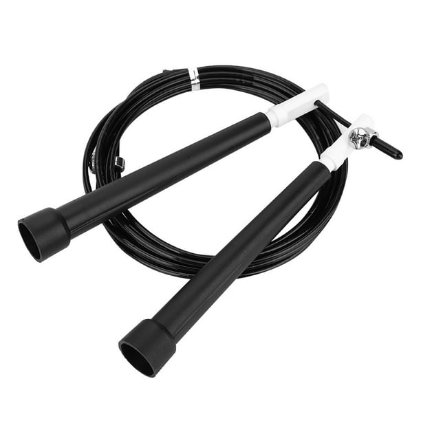 Cuerda Para Saltar Color Negro Ajustable Crossfit Ultrarrápida 3 M