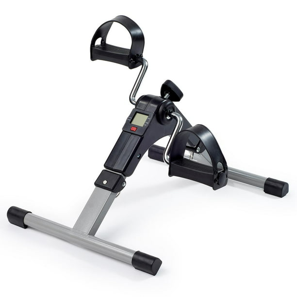 AGM Ejercitador de pedales de bicicleta para debajo del escritorio, mini  bicicleta estática con resistencia magnética, equipo de ejercicio de
