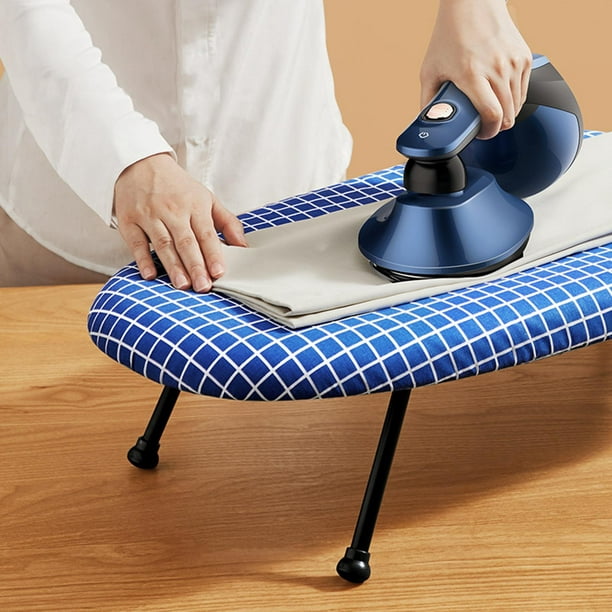 Cabilock Tabla de planchar portátil, mini funda de planchado, tabla de  planchar de mesa con patas plegables para el hogar, cuarto de servicio o