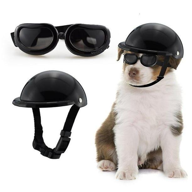 Juego de gafas para casco de perro, gafas de para mascotas, sombrero de seguridad ajustable para JAMW Sencillez | Walmart en línea
