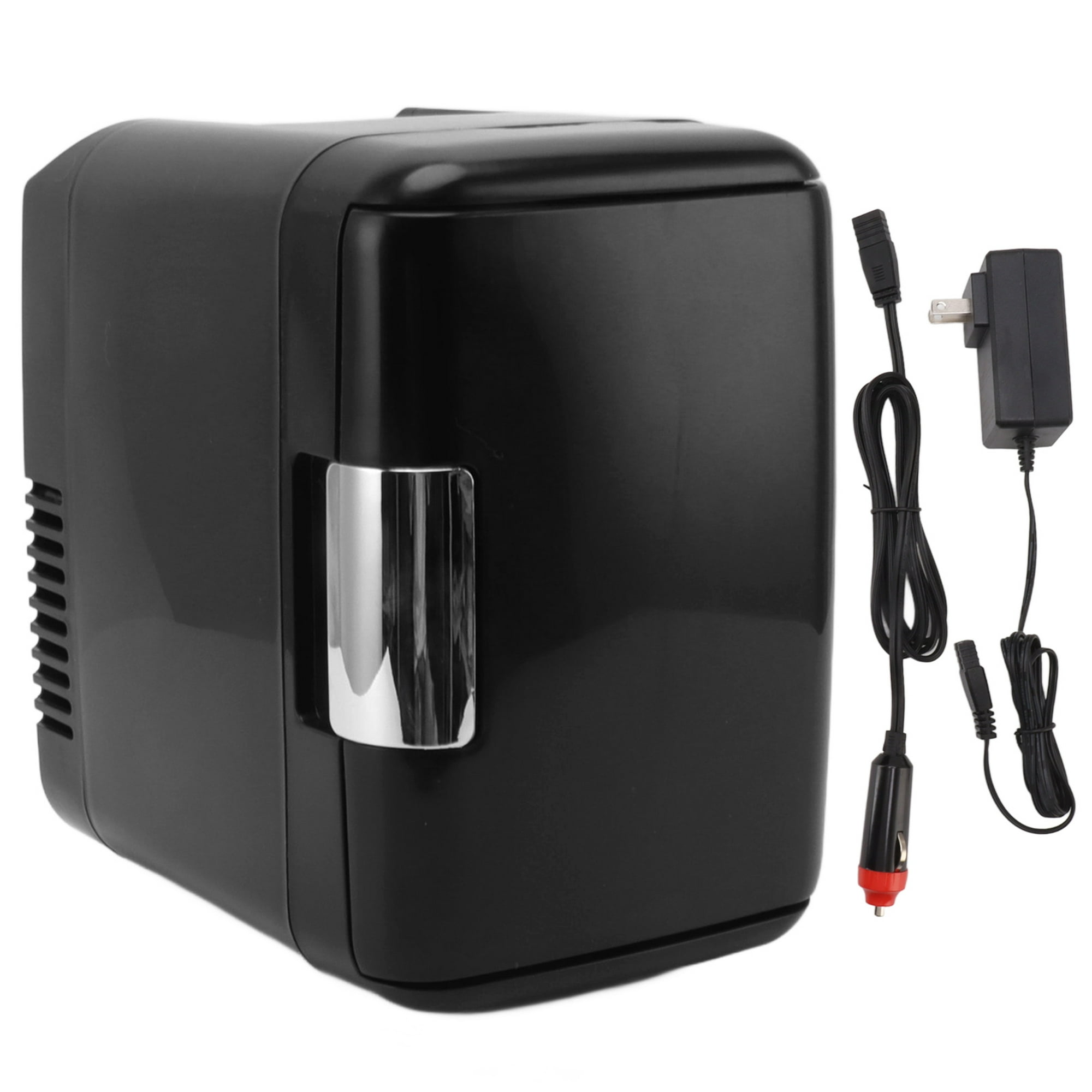 Mini refrigerador portátil para automóvil, 4L 6 latas Negro L Refrigerador  de maquillaje pequeño L Refrigerador pequeño negro Artesanía superior